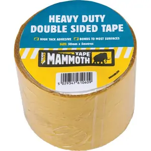 Everbuild Heavy Duty Double Sided Tape Clear 50mm 5m