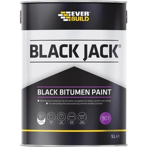 Everbuild Bitumen Paint Black 5l