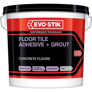 Evo-Stik Floor Tile Adhesive and Grout for Concrete Floors 8.75kg