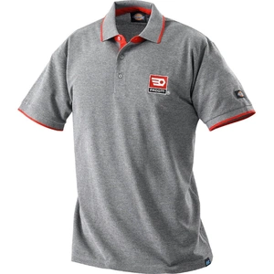 Facom Mens Short Sleeve Polo Shirt Grey / Red 2XL