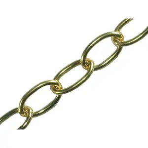 Faithfull Oval Chain Polished Brass 1.8mm 10m