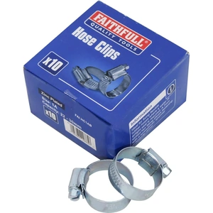 Faithfull Zinc Plated Hose Clips 22mm - 30mm Pack of 1