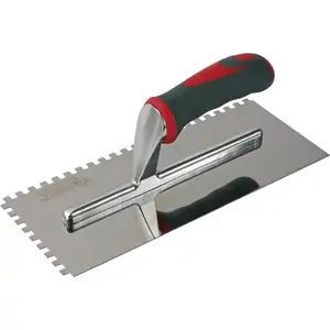 Faithfull Soft Grip Stainless Steel Notched Trowel