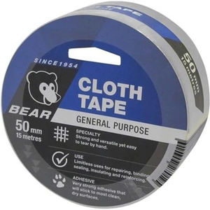 Flexovit Bear General Purpose Cloth Tape 50mm x 15m Silver