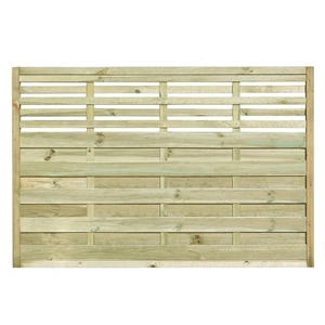 Forest Garden Forest 6' x 4' Kyoto Pressure Treated Decorative Fence Panel (1.8m x 1.2m)