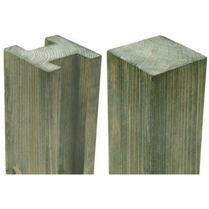 Forest Garden 7'11 x 3.7 x 3.7 Forest Planed H Slotted Fence Post (2.4m x 94mm x 94mm)