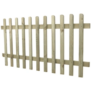 Forest Garden Forest 6' x 3' Pressure Treated Pale Picket Fence Panel (1.83m x 0.9m)