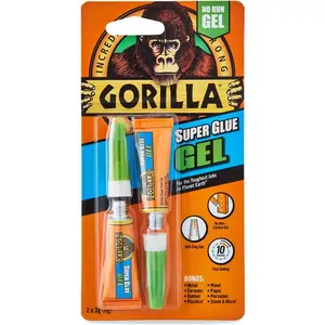 Gorilla Super Glue Gel - 2 x 3gm