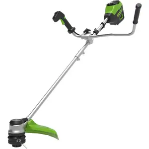 Greenworks GD60BCB 60v Cordless Brushless Grass Trimmer with Bike Handle No Batteries No Charger