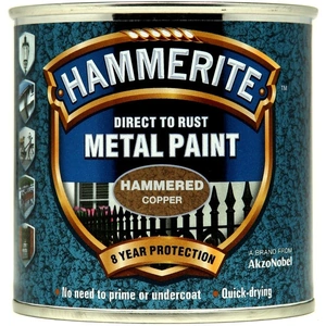 Hammerite Metal Paint Hammered Copper 250ML