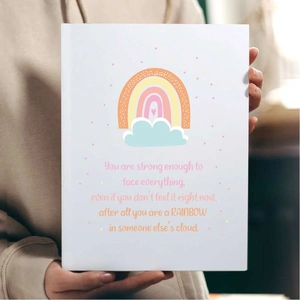 Happy Homewares Rainbow Friendship Poem Wall Art Print | Gift for a Friend | A5 Print Only by Artizzan