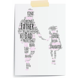 Happy Homewares What Makes a Dad From Daughter Print | Father's Day Gift | A5 Print Only by Artizzan