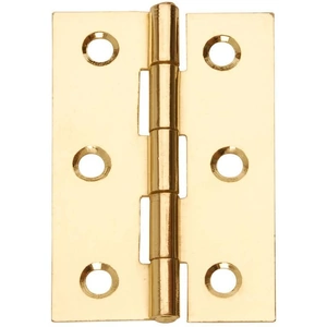 Loose Pin Butt Hinge - 76mm - Brass Plated - Pair - Hardware Solutions