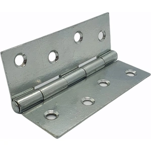 100mm Solid Steel Butt Hinge - Zinc Plated - Pair - Hardware Solutions