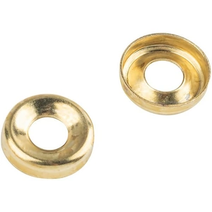 Homebase Brass Plated Screw Cup Washer 3.5mm 20 Pack