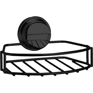 Homebase Self Adhesive Soap Basket - Black