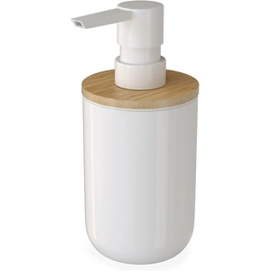 Homebase Soap Dispenser - White & Bamboo