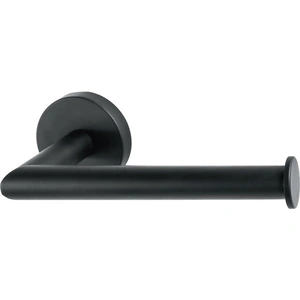 Homebase Toilet Roll Holder Fixed Round - Black