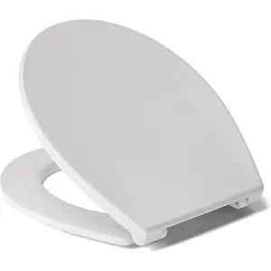 Homebase Plastic Basic Toilet Seat - White