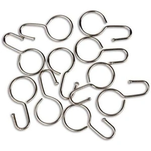 Homebase Tension Wire Curtain J Rings 10 pack