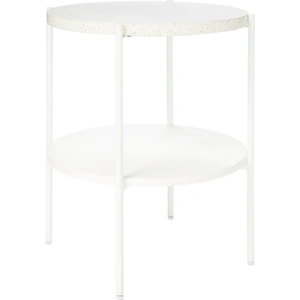 Homebase Solna Terrazo Side Table - White