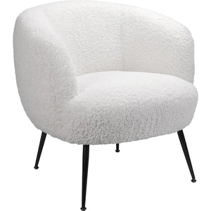 Homebase Tori Boucle Tub Chair - White