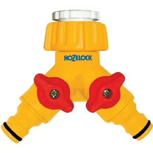 Hozelock Plastic Dual Threaded Tap Hose Pipe Connector