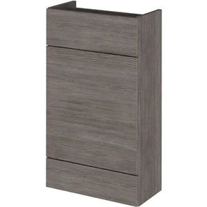 Hudson Reed Compact Fitted WC Unit 500mm Wide - Grey Avola