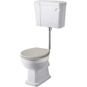 Hudson Reed Richmond 474mm White Low Level Toilet Pan, Cistern & Flush Pipe Kit China CCR022
