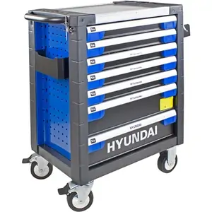 Hyundai 305 Piece Tool Set, 7 Drawer Caster Mounted Roller Tool Chest Cabinet HYTC9003