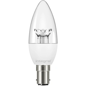 Integral 3.1W LED SBC/B15 Candle Warm White 280° Clear - ILCANDB15NC010