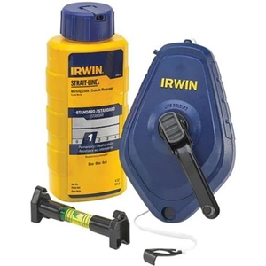 View product details for the IRWIN® STRAIT-LINE® Chalk Line, Chalk & Level Set