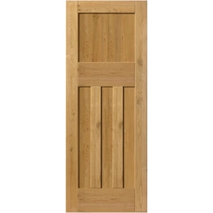 JB Kind Rustic DX Panel Fully Finished Knotty Oak Internal Door - 1981mm x 762mm (78 inch x 30 inch) RODX26