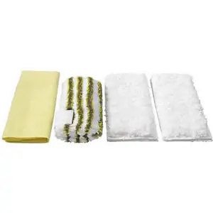 Karcher Home and Garden Karcher Various Floor Tool Bathroom Microfibre Cloths for SC, DE and SG Steam Cleaners Pack of 4