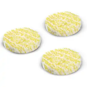 Karcher Home and Garden Karcher Special Polishing Pads for FP Floor Polishers for Stone / PVC / Linoleum Floors Pack of 3