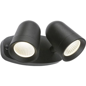 Knightsbridge Lighting LED Black Twin Spot Floodlight, 230V IP65 18W