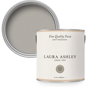 Laura Ashley Matt Emulsion Paint Dark Dove Grey - 2.5L
