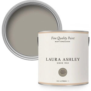 Laura Ashley Matt Emulsion Paint Pale French Grey - 2.5L