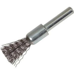 Lessmann End Brush with Shank 12 x 60mm, 0.30 Steel Wire