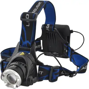 Lighthouse 3w CREE LED Zoom Head Torch Black