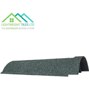 Lightweight Tiles Ltd Lightweight Roof Tile 360mm Cover Ridge - Forest Green