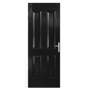 LPD Doors LPD Carsington Black Composite Right Hand Door Set - 2030 x 890 x 70mm