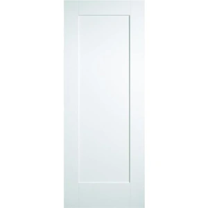 LPD Doors LPD Shaker White Primed Composite 1 Panel Internal Door