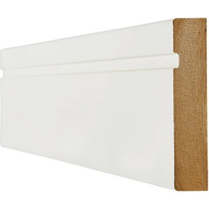 LPD Doors LPD White Primed Single Groove Skirting Board - 3000mm x 146mm x 18mm
