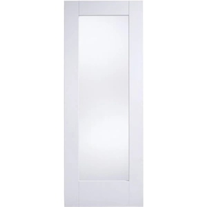 LPD Doors LPD Shaker White Primed 1 Lite Glazed Internal Door 78in x 30in x 35mm (1981 x 762mm)