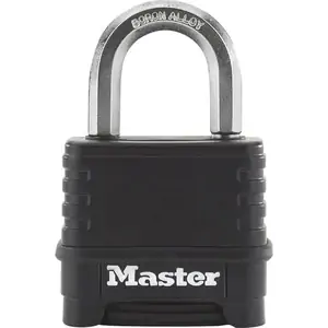 Masterlock Excell Combination Padlock 50mm Black Standard