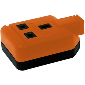 Masterplug 1 Socket Heavy Duty Rewirable Trailing Socket Orange