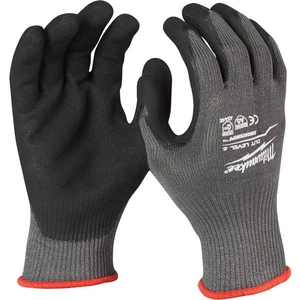 Milwaukee Cut Level 5 Dipped Work Gloves Black / Grey 2XL Pack of 1