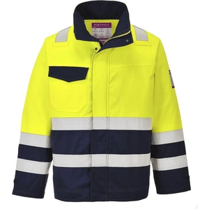Modaflame Flame Resistant Hi Vis Jacket Yellow / Navy S
