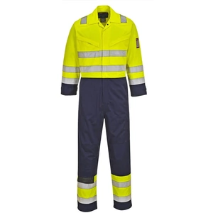 Modaflame Flame Resistant Hi Vis Overall Yellow / Navy M 34